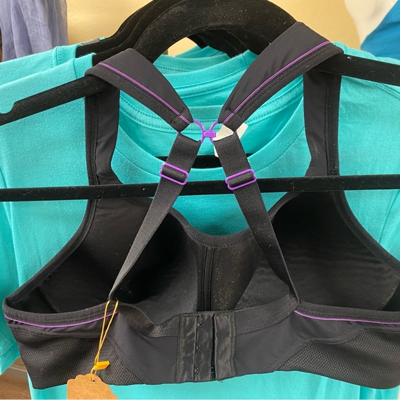 Panache Black and Purple Sports Bra Intimates NWOT - Picture 5 of 5